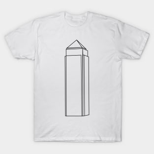 One Canada Square London Line Drawing T-Shirt